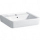 Lavabo Geberit Renova Plan, 55x44cm, trou de robinetterie au centre, Blanc