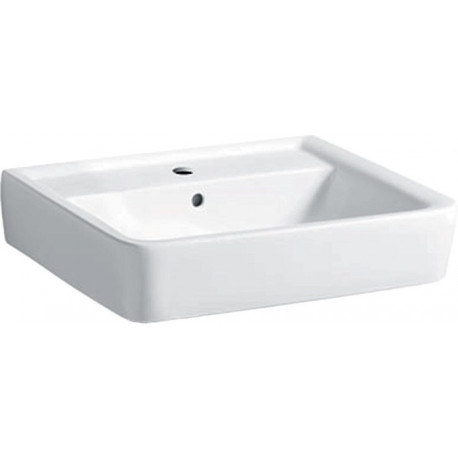 Lavabo Geberit RENOVA PLAN 550x440mm avec trou pour robinetavec trop plein blanc KT