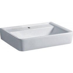 Lavabo Geberit RENOVA PLAN 650x480mm avec trou pour robinet sans trop plein blanc KT