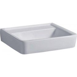 Lavabo Geberit RENOVA PLAN 550x440mm sans trou de robinetterie sans trop plein we