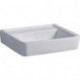 Lavabo Geberit RENOVA PLAN 550x440mm sans trou de robinetterie sans trop plein blanc KT