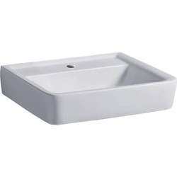 Lavabo Geberit RENOVA PLAN 550x440mm avec trou pour robinet sans trop plein blanc KT