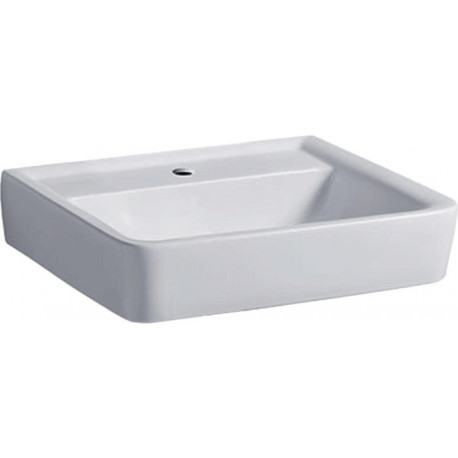 Lavabo Geberit RENOVA PLAN 550x440mm avec trou pour robinet sans trop plein blanc KT