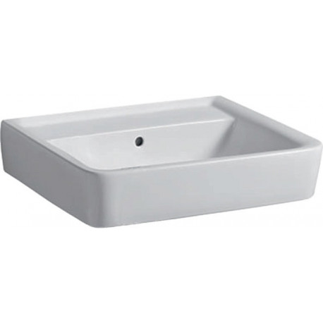 Lavabo Geberit RENOVA PLAN 550x440mm sans trou de robinetterieavec trop plein blanc KT