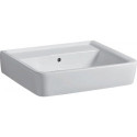 Lavabo RENOVA PLAN sans trou pour robinetterie, avec trop-plein 550 x 440 mm blanc GEBERIT