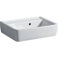 Lavabo RENOVA PLAN 500x380mm sans trou de robinetterieavec trop plein blanc KT