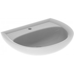 Lavabo Geberit RENOVA 650x510mm avec trou pour robinet sans trop plein blanc KT