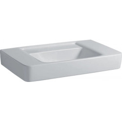 Lavabo pour meuble RENOVA PLAN 850x480mm sans trou de robinetterie sans trop plein blanc KT