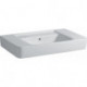 Lavabo pour meuble RENOVA PLAN 850x480mm sans trou de robinetterieavec trop plein blanc KT