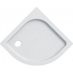 Receveur de douche d'angle rond RENOVA 800x800mm blanc