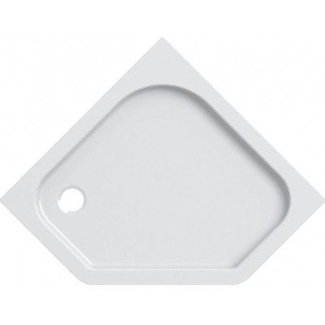Receveur de douche pentagonal Geberit RENOVA 900x900mm blanc