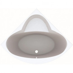 Baignoire d'angle Geberit RENOVA 1350x440mm blanc