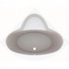 Baignoire d'angle Geberit RENOVA 1350x440mm blanc
