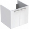 Meuble bas Lavabo RENOVA PLAN 530x463x445mm Ko blanc Front blanc brillant
