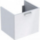 Meuble bas Lavabo RENOVA PLAN 530x463x445mm Ko blanc Front blanc brillant