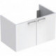 Meuble bas Lavabo RENOVA PLAN 780x463x445mm Ko blanc Front blanc brillant