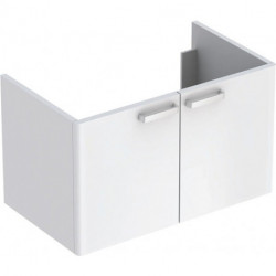 Meuble bas Lavabo RENOVA PLAN 780x463x445mm Ko blanc Front blanc brillant