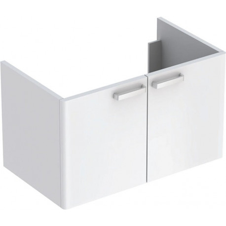 Meuble bas Lavabo RENOVA PLAN 780x463x445mm Ko blanc Front blanc brillant