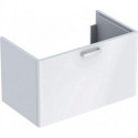 Meuble bas Lavabo RENOVA PLAN 780x463x445mm Ko blanc Front blanc brillant