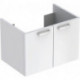 Meuble bas Lavabo RENOVA PLAN 930x463x445mm Ko blanc Front blanc brillant
