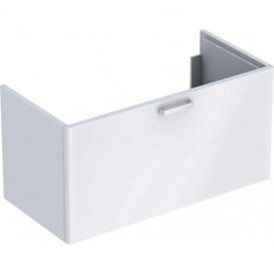 Meuble bas Lavabo RENOVA PLAN 930x463x445mm Ko blanc Front blanc brillant