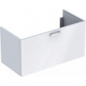 Meuble bas Lavabo RENOVA PLAN 930x463x445mm Ko blanc Front blanc brillant