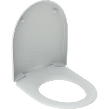 Abattant WC Geberit Renova, antibactérien, fermeture standard, fixation par le bas, Blanc