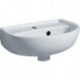 Lave-mains RENOVA avec trou pour robinetterie, avec trop-plein 450 x 340 mm blanc