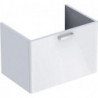 Meuble bas Lavabo RENOVA PLAN f WT Abl R 122180 Ko blanc Fr blanc brillant