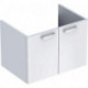 Meuble bas Lavabo RENOVA PLAN 670x463x445mm Ko blanc Front blanc brillant