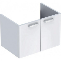 Meuble bas Lavabo RENOVA PLAN 670x463x445mm Ko blanc Front blanc brillant