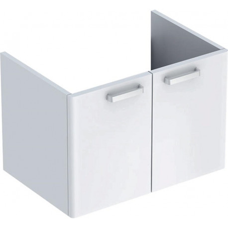 Meuble bas Lavabo RENOVA PLAN 670x463x445mm Ko blanc Front blanc brillant