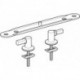 Charnière inox adaptés pour 573015 573075 et 576300 Geberit