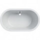 Baignoire ovale Geberit Bambini: B:51.5cm, Blanc alpin