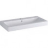 Lavabo Geberit iCon, 90x48.5cm, trou de robinetterie au centre, Blanc