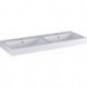 Lavabo double iCon 1200x485mm blanc KT