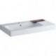 Lavabo Geberit iCon 900x485mm y compris bol décoratif droite we
