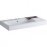 Lavabo Geberit iCon 900x485mm y compris bol décoratif droite we