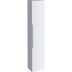 Colonne haute Geberit iConavec une porte: Largeur 36cm, Hauteur 180cm, Profondeur 31.7cm, Blanc / Laqué ultra-brillant