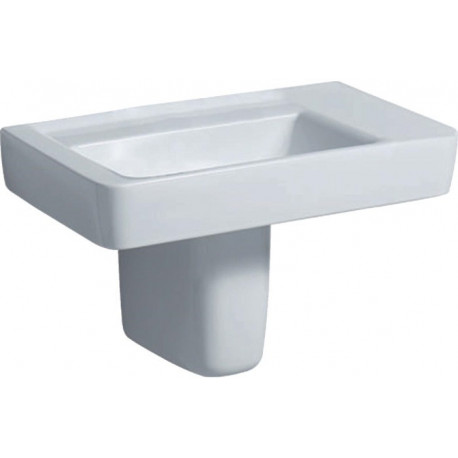 Lavabo GE Renova Plan 750x480mm avec étagère droite. sans trou du robinet.