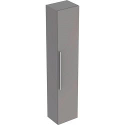 Colonne haute Geberit iConavec une porte: Largeur 36cm, Hauteur 180cm, Profondeur 31.7cm, Platine / Laqué ultra-brillant