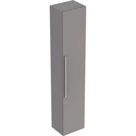 Colonne haute Geberit iConavec une porte: Largeur 36cm, Hauteur 180cm, Profondeur 31.7cm, Platine / Laqué ultra-brillant