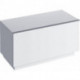 Meuble latéral bas Geberit iConavec un tiroir, au sol: Largeur 89cm, Hauteur 47.2cm, Profondeur 47.7cm, Blanc / Laqué ultra-brillant