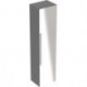 Colonne haute Geberit iConavec une porte et miroir extérieur: Largeur 36cm, Hauteur 150cm, Profondeur 31.7cm, Platine / Laqué ultra-brillant