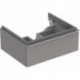 Meuble bas pour lavabo Geberit iCon,avec un tiroir: Largeur 59.5cm, Hauteur 24cm, Profondeur 47.7cm, Platine / Laqué ultra-brillant