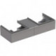 Meuble bas Lavabo iCon 1190x240x477mm Ko Platin brillant
