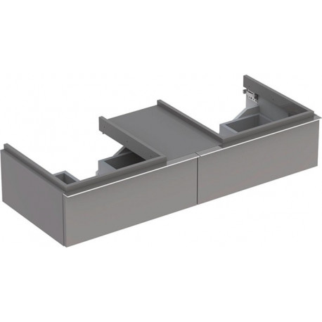 Meuble bas Lavabo iCon 1190x240x477mm Ko Platin brillant