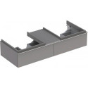 Meuble bas Lavabo iCon 1190x240x477mm Ko Platin brillant