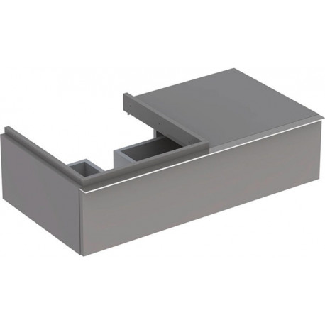 Meuble bas Lavabo iCon 890x240x477mm Ko Platin brillant