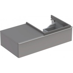 Meuble bas Lavabo iCon 890x240x477mm Ko Platin brillant